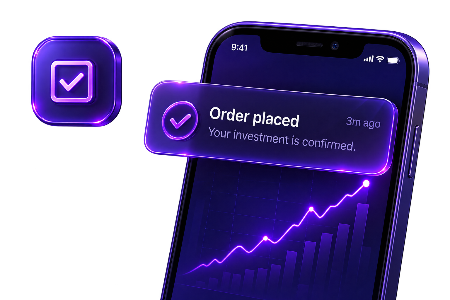 Order placed — your investment is confirmed